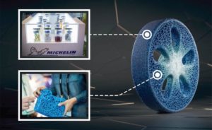 Michelin Reveals Another Airless Wheel/Tire Concept, But This One Is biodegradable and 3d printed